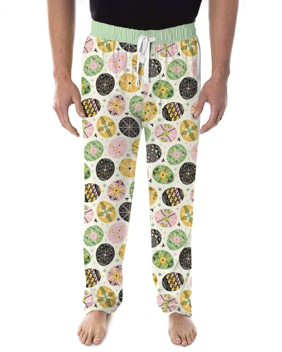 Pysanky Eggs Family Matching Bamboo Men's Pajama Set