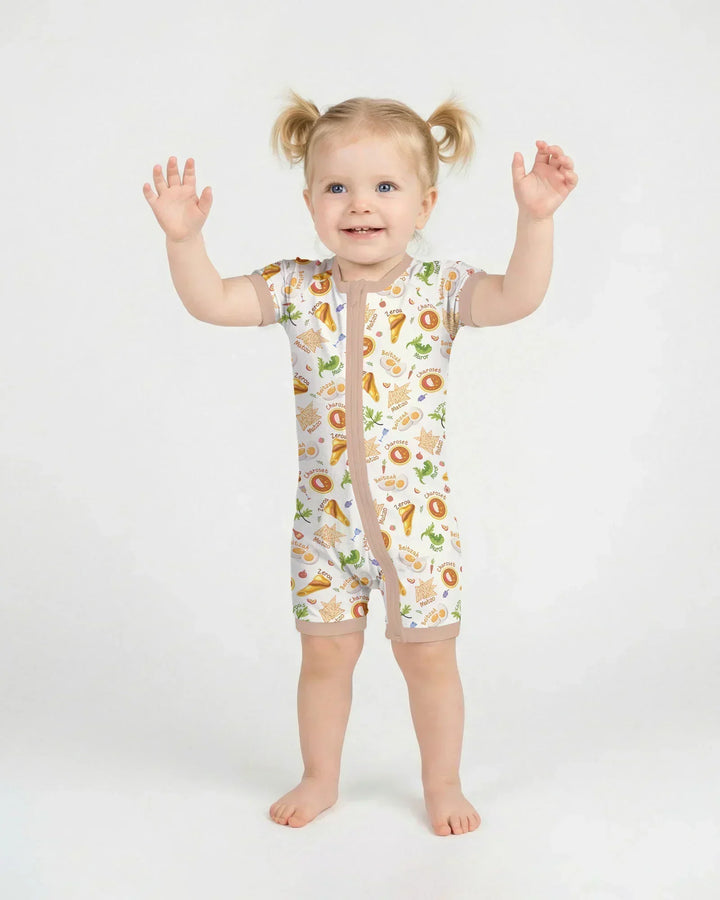 Happy Passover Family Matching Bamboo Shorty Zippy
