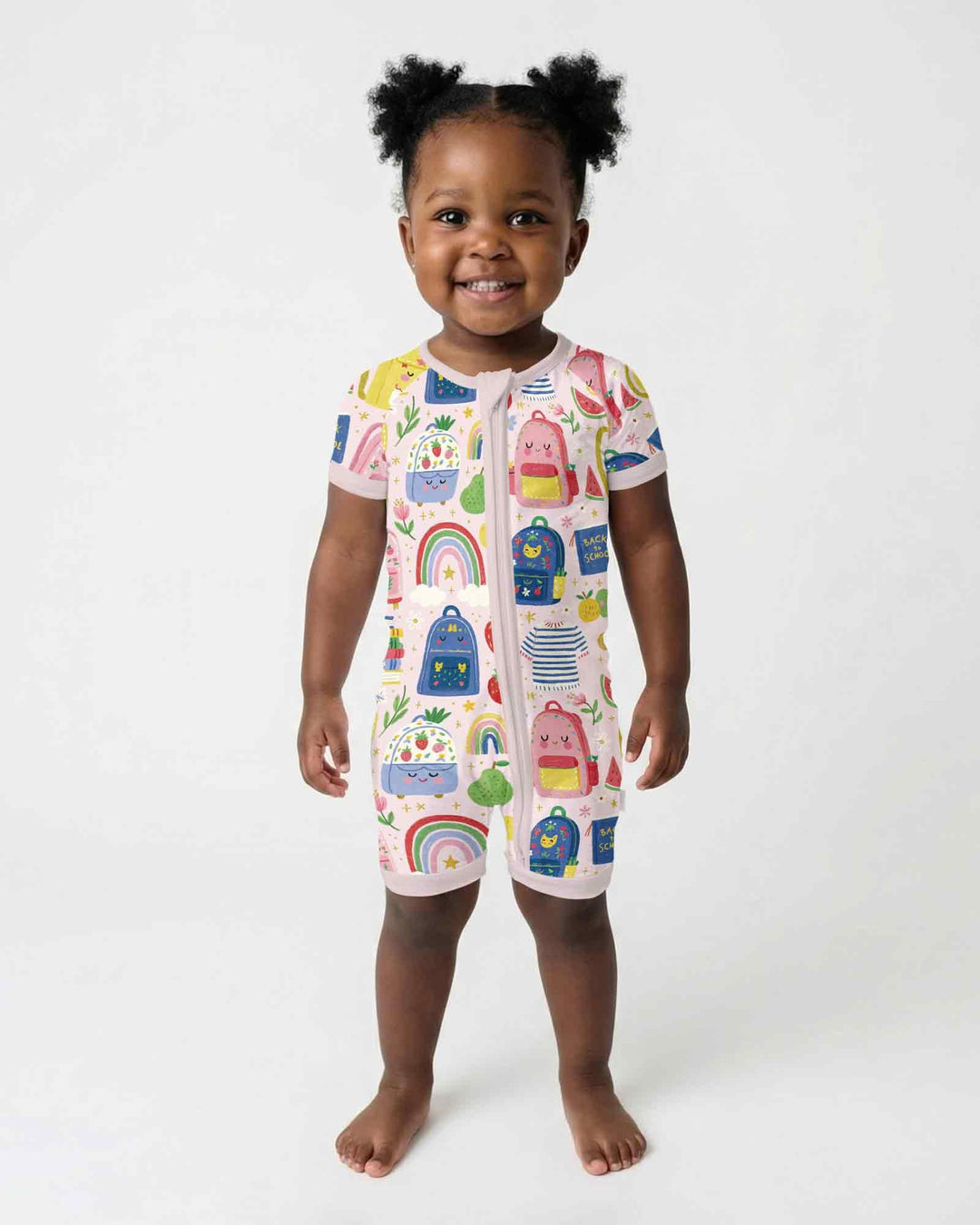 Sweet Rainbow School Adventure Days Bamboo Shorty Zippy