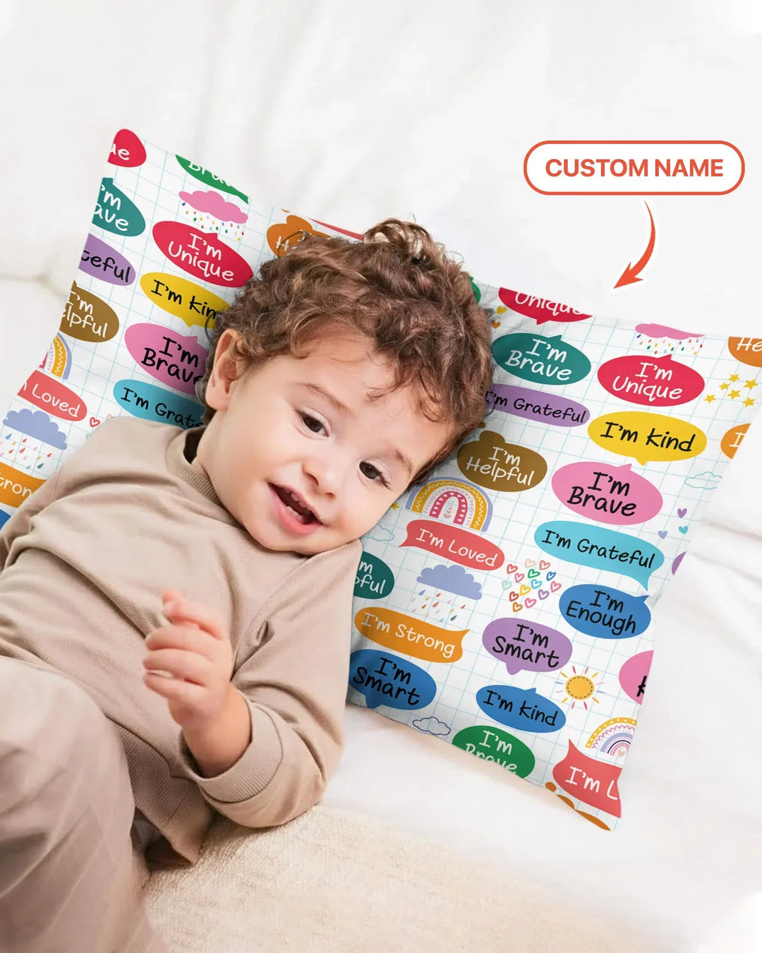 Personalized I'm Kind I'm Brave Bamboo Pillow Case