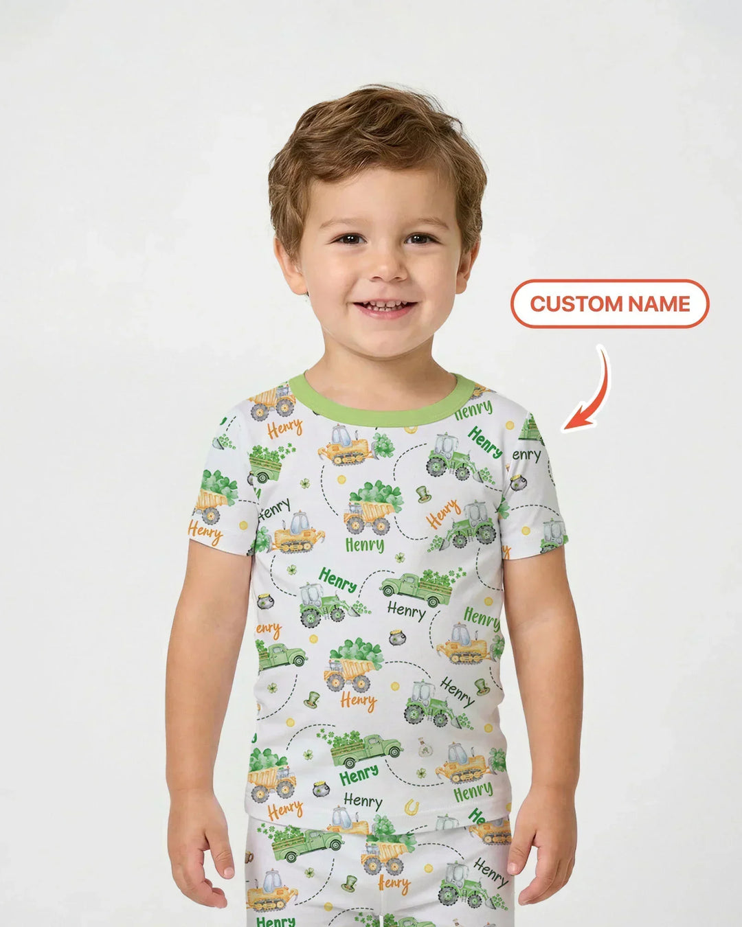 Zweiteiliges, kurzärmliges Pyjama-Set mit Marienkäfern
