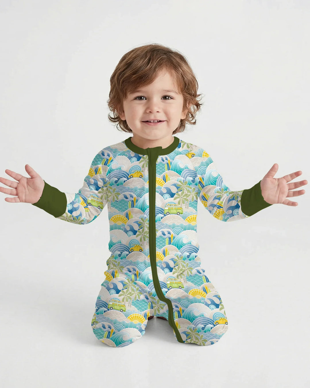Coastal Road Trip Waves Surf Bamboo Convertible Zippy