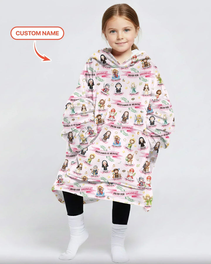 Heilige des Himmels, personalisierter Bambus-Decken-Hoodie