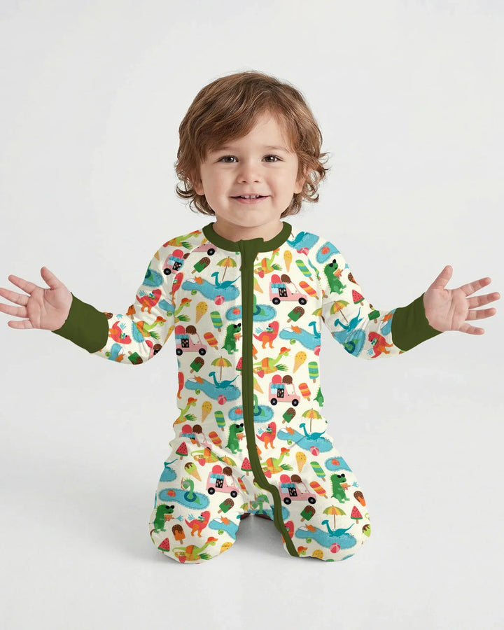 Dino Summer Splash Bamboo Convertible Zippy