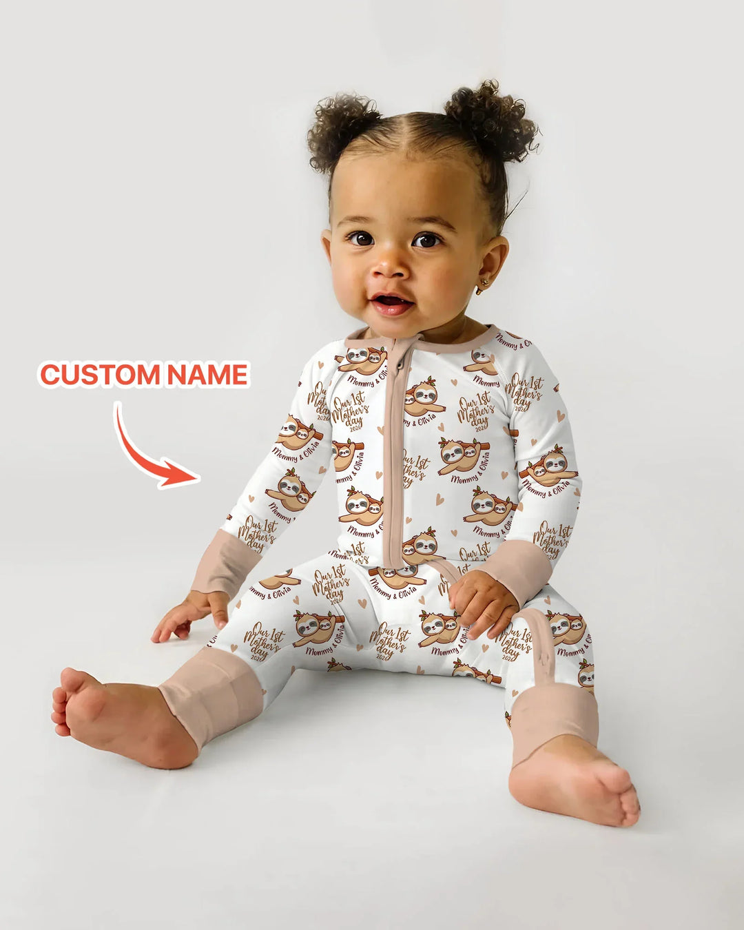 Gerippte Babykleidung mit individuellem Foto - Weich &amp; Skizzenhaft