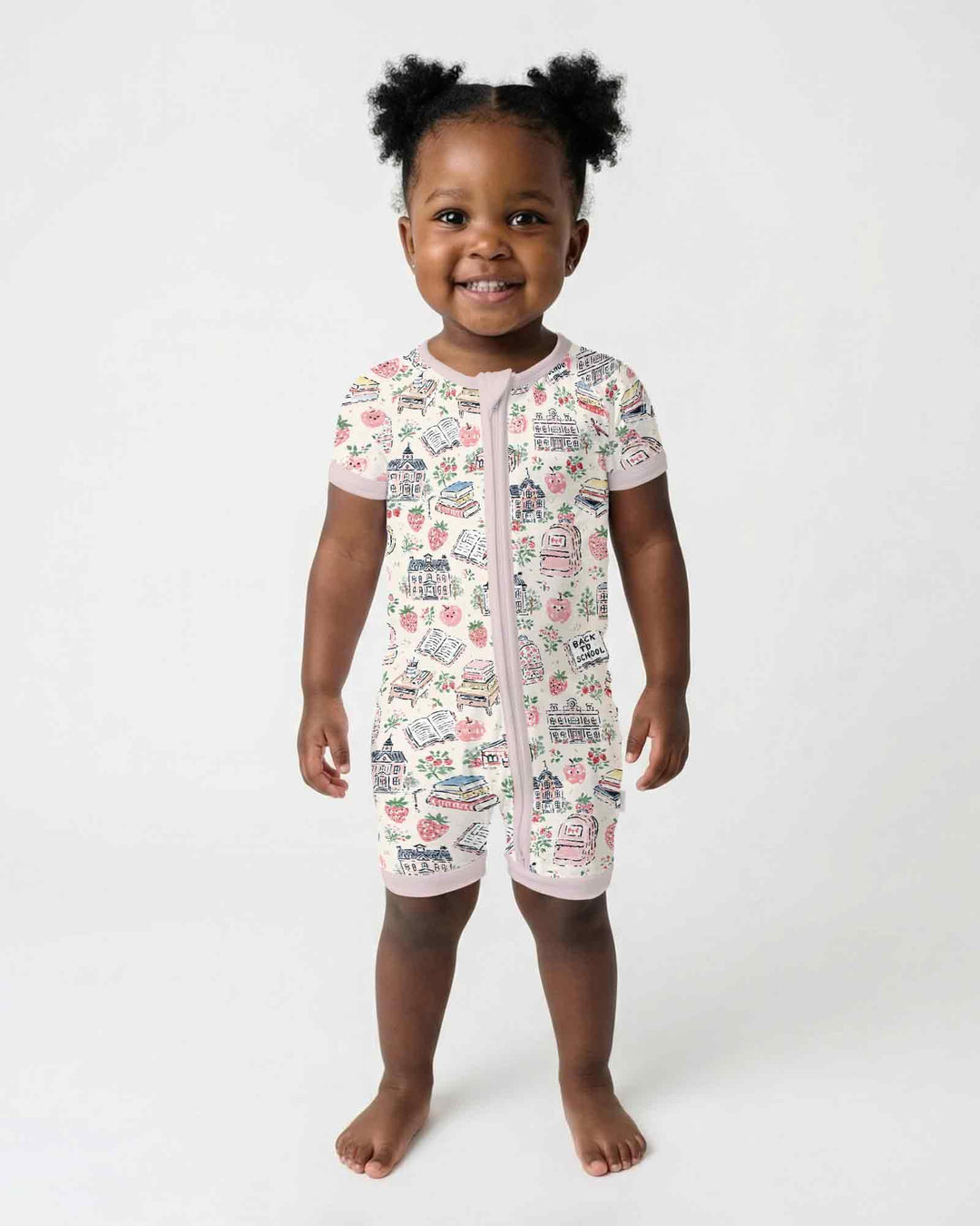 Coquette Strawberry School Days Bamboo Shorty Zippy
