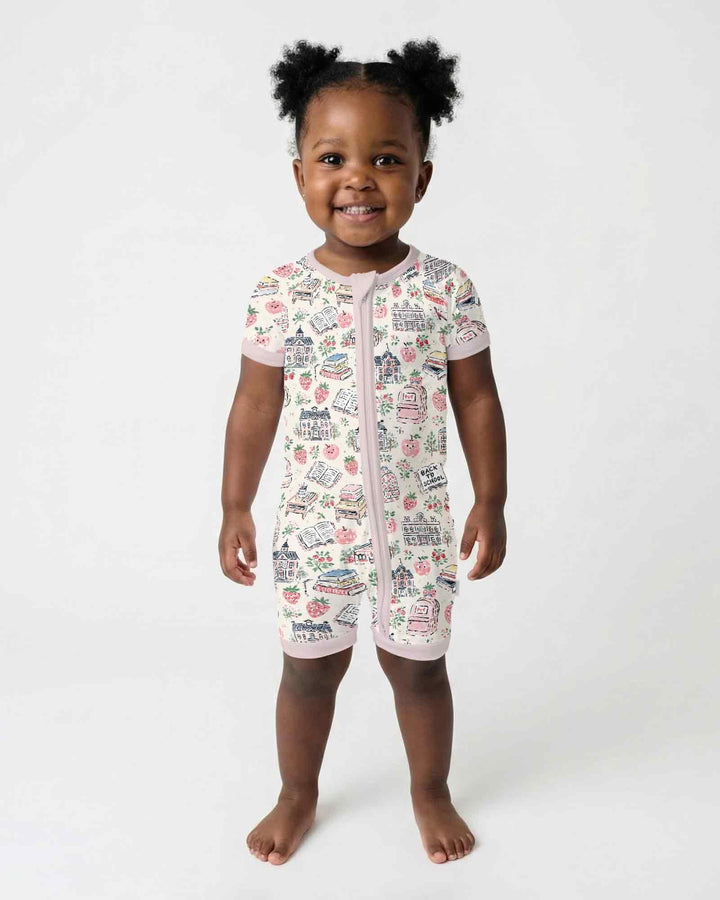 Coquette Strawberry School Days Bamboo Shorty Zippy