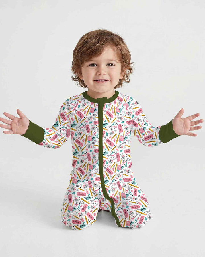 Gerippte Babykleidung mit individuellem Foto - Weich &amp; Skizzenhaft