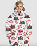Crushin Hearts tragbarer Bambus-Deckenhoodie
