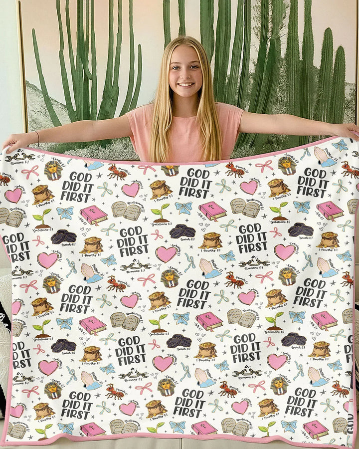 God Did It First Bamboo Blanket