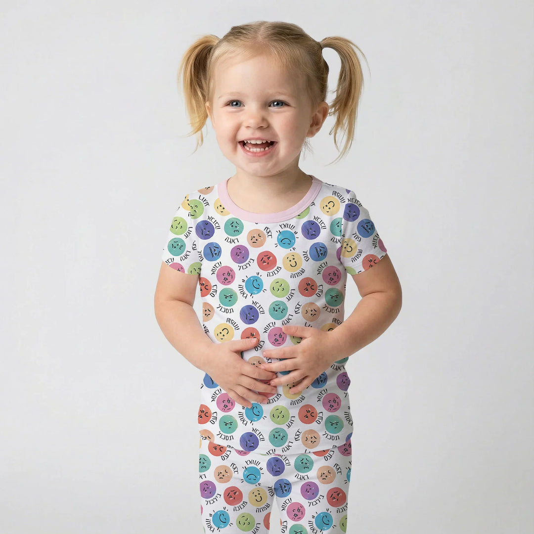 Zweiteiliges, kurzärmliges Pyjama-Set mit Marienkäfern