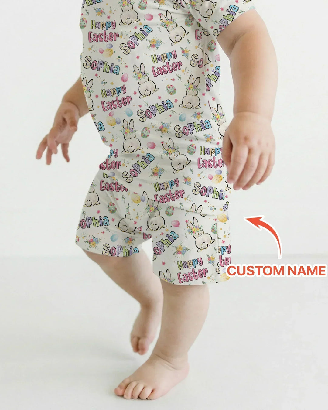 Zweiteiliges Pyjama-Set mit kurzen Ärmeln und Shorts im Sommer-Design