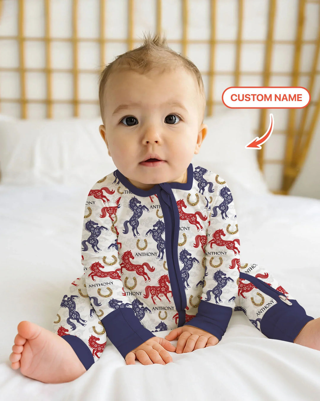 Gerippte Babykleidung mit individuellem Foto - Weich &amp; Skizzenhaft