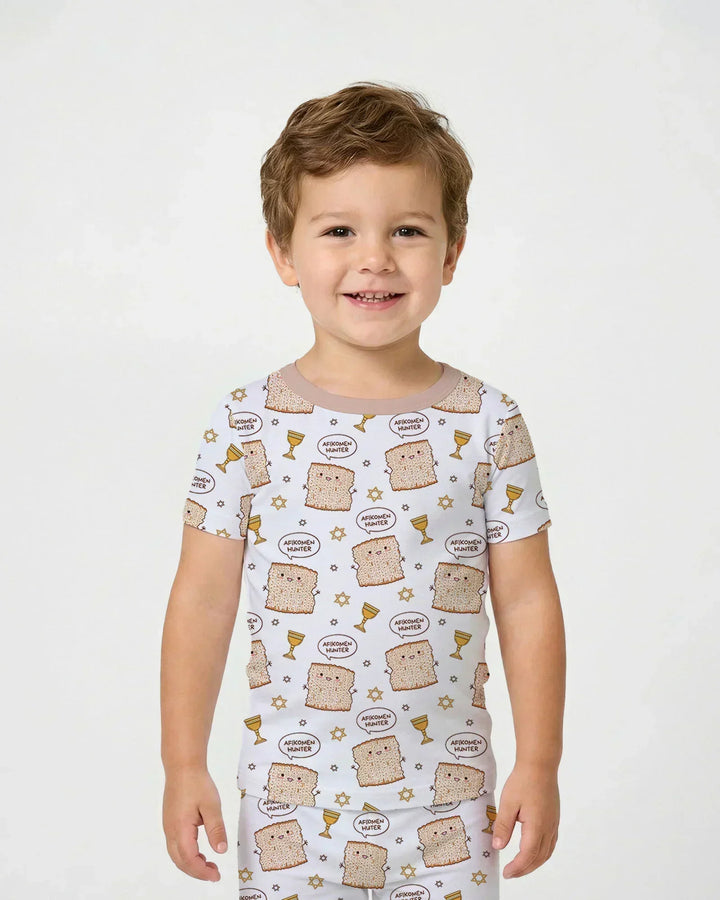 Zweiteiliges, kurzärmliges Pyjama-Set mit Marienkäfern