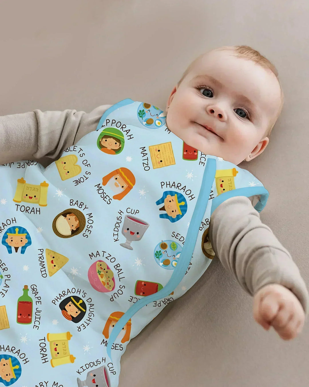 Cute Passover Characters Bamboo Sleep Bag