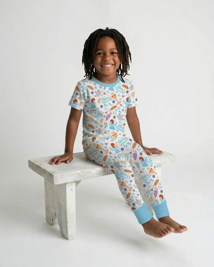 Zweiteiliges, kurzärmliges Pyjama-Set mit Marienkäfern