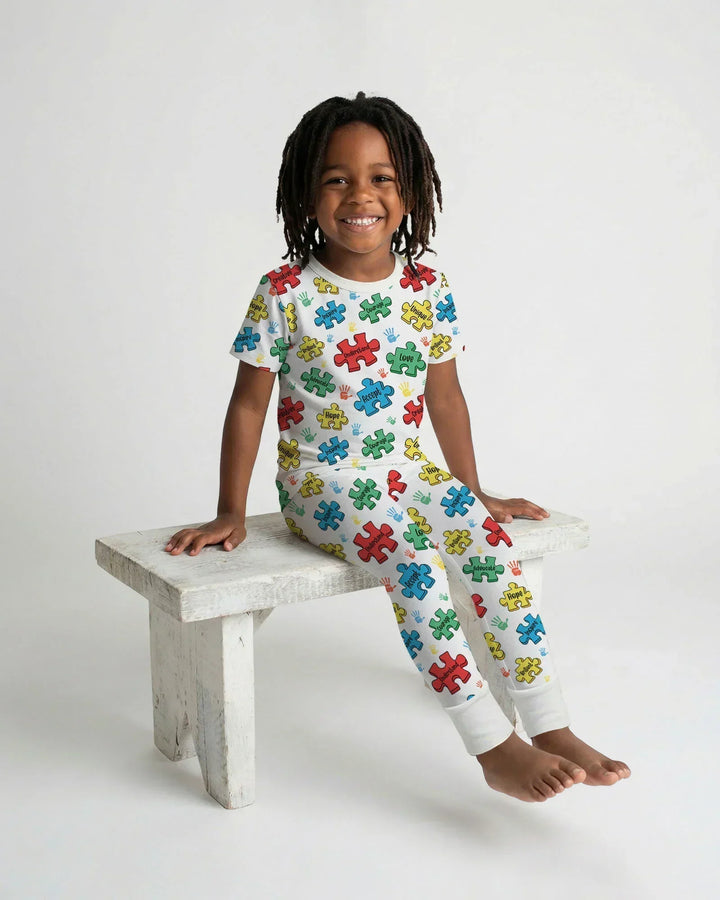 Zweiteiliges, kurzärmliges Pyjama-Set mit Marienkäfern