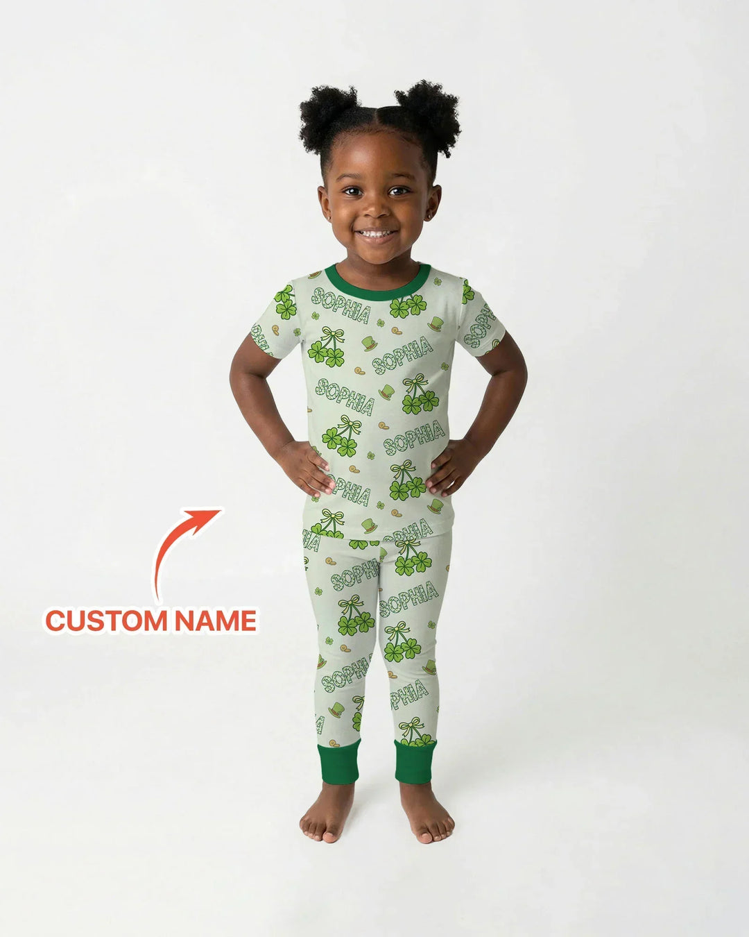 Zweiteiliges, kurzärmliges Pyjama-Set mit Marienkäfern