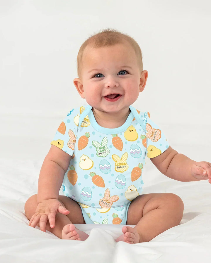 Easter Christian Bunny Bamboo Bodysuit