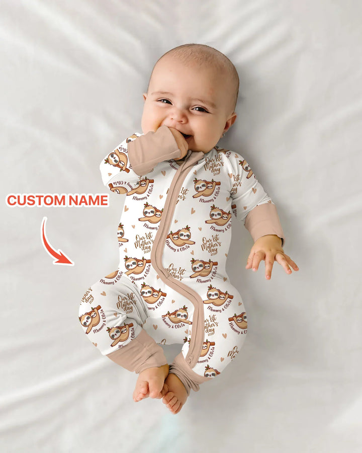 Gerippte Babykleidung mit individuellem Foto - Weich &amp; Skizzenhaft