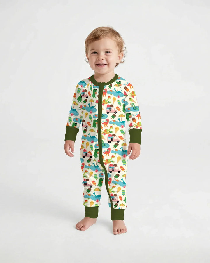 Dino Summer Splash Bamboo Convertible Zippy