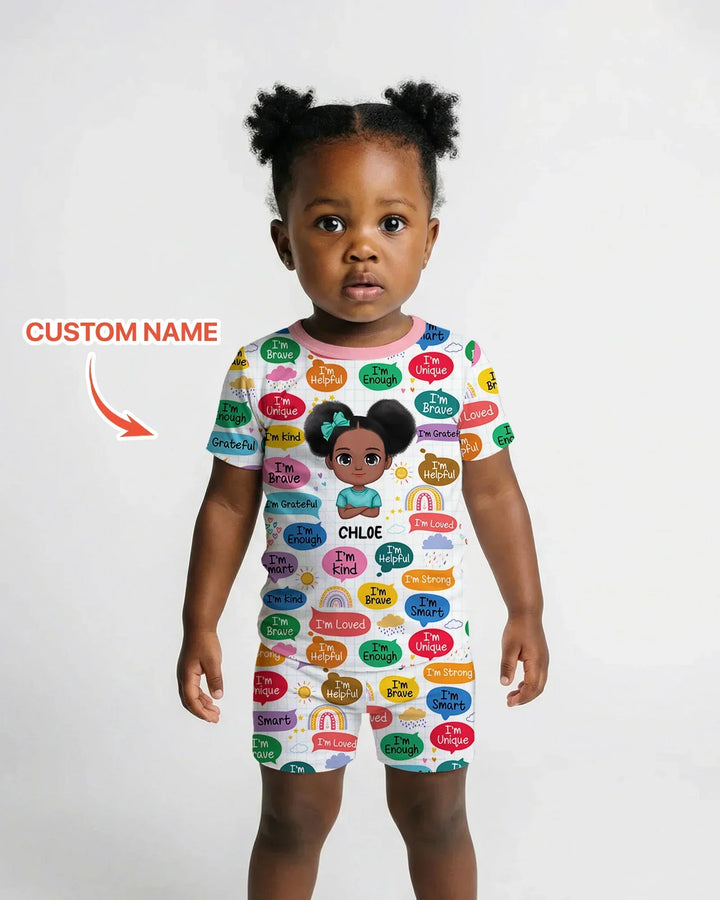 Zweiteiliges Pyjama-Set mit kurzen Ärmeln und Shorts im Sommer-Design