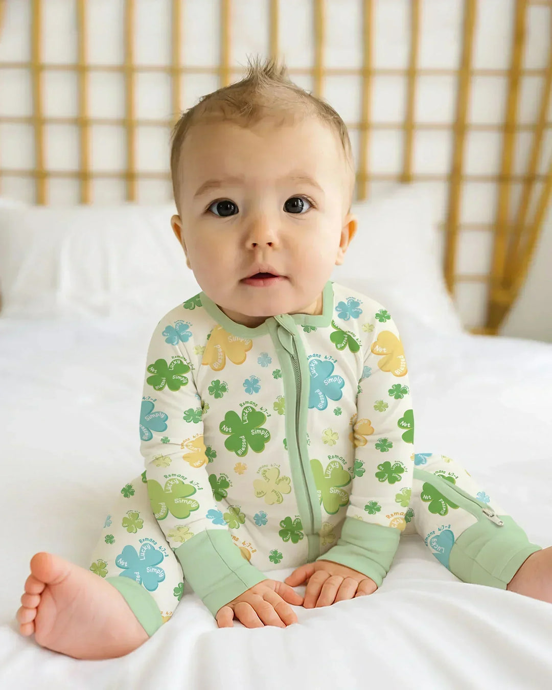 Gerippte Babykleidung mit individuellem Foto - Weich &amp; Skizzenhaft