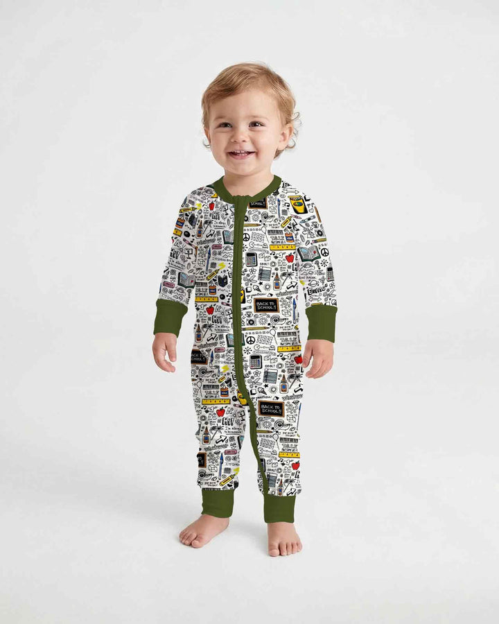 Gerippte Babykleidung mit individuellem Foto - Weich &amp; Skizzenhaft