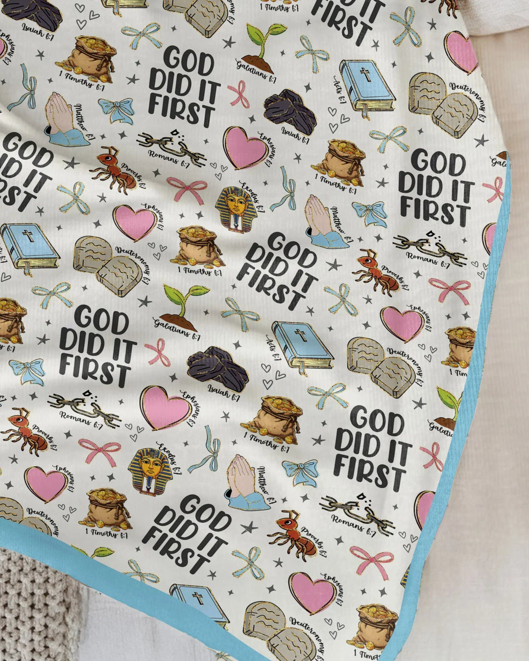 God Did It First Bamboo Blanket