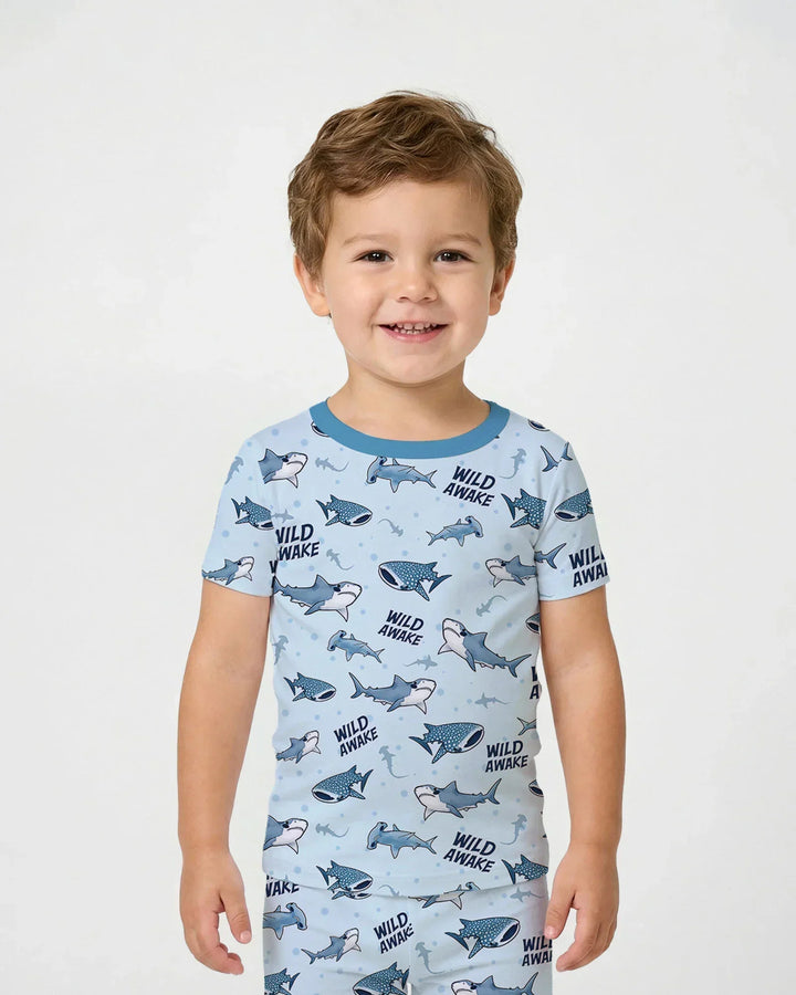 Zweiteiliges, kurzärmliges Pyjama-Set mit Marienkäfern