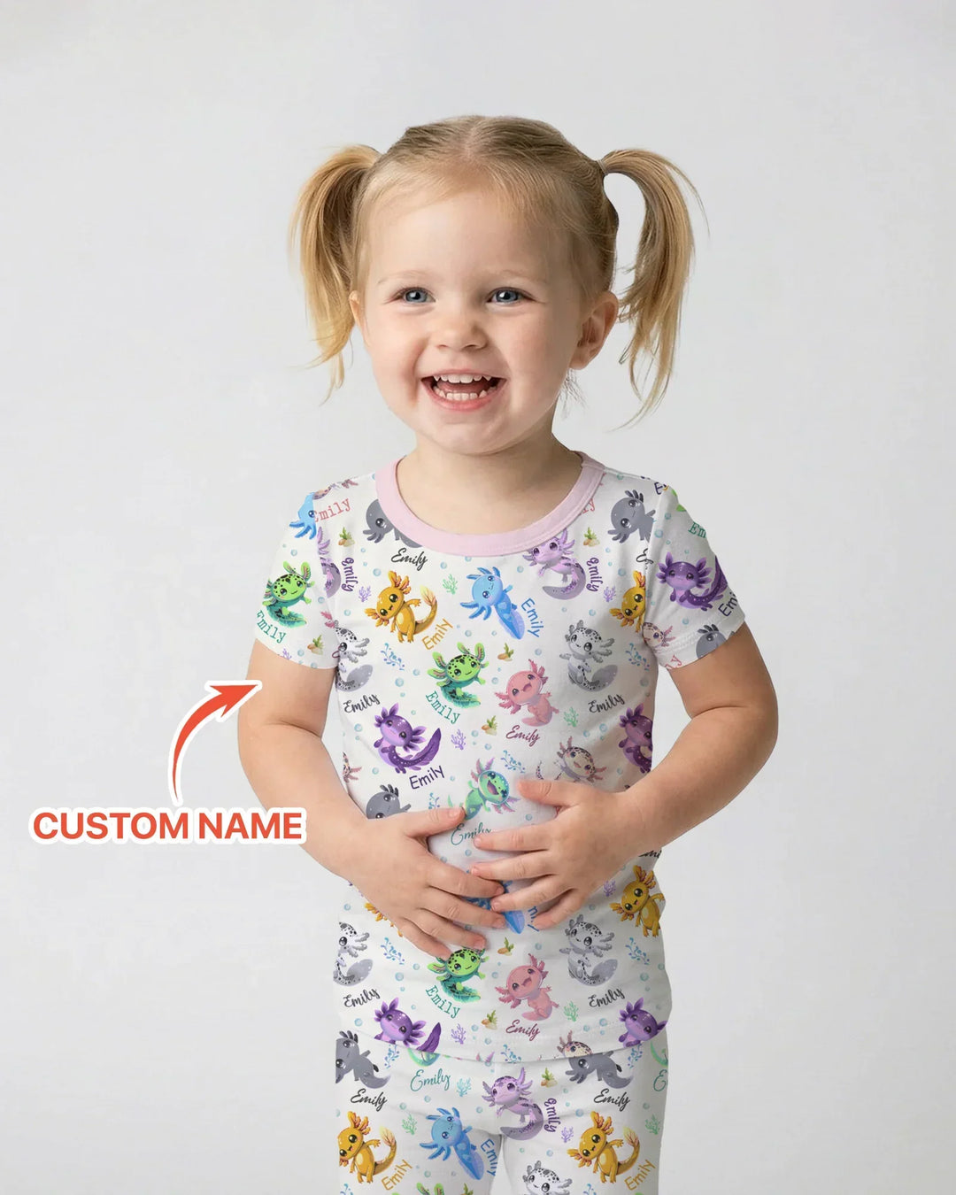 Zweiteiliges Pyjama-Set mit kurzen Ärmeln und Shorts im Sommer-Design
