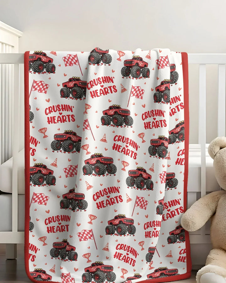 Crushin Hearts Bamboo Blanket
