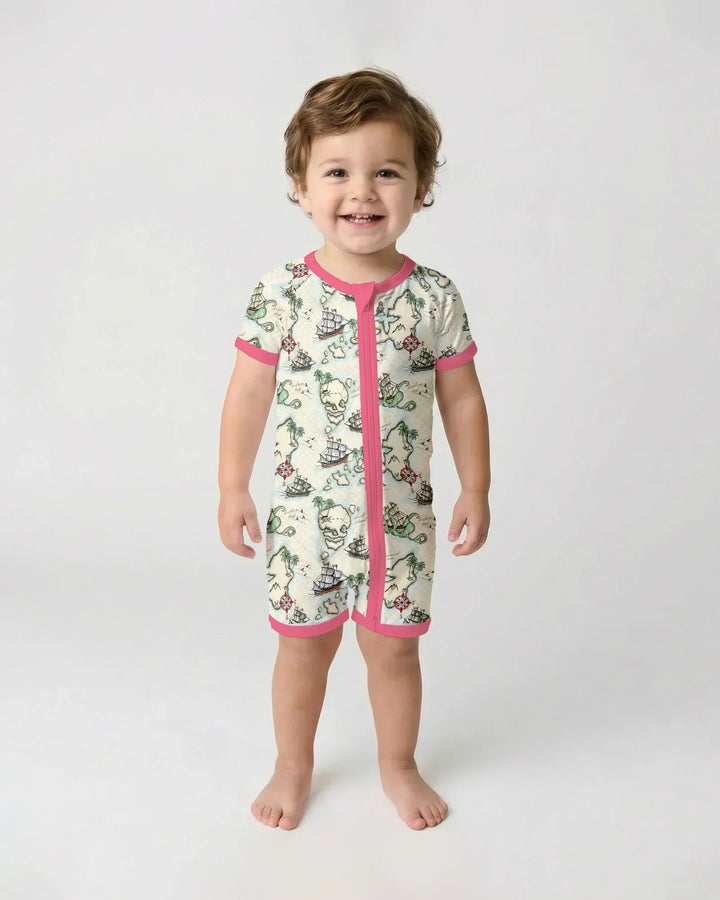 Pirate Treasure Map Quest Bamboo Shorty Zippy