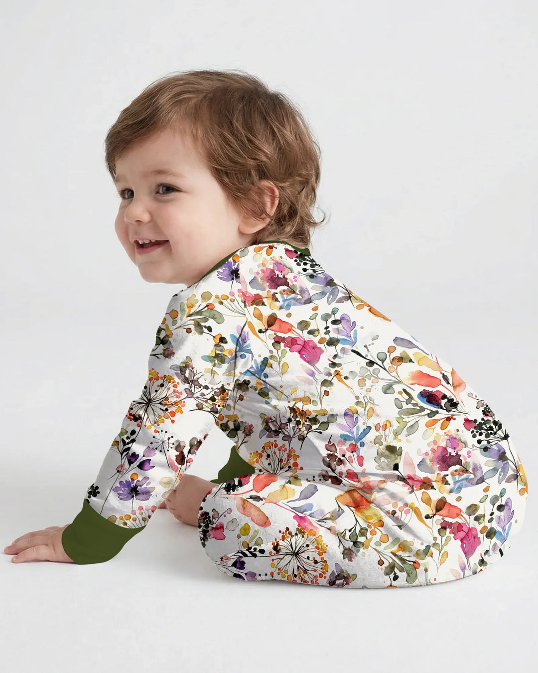 Gerippte Babykleidung mit individuellem Foto - Weich &amp; Skizzenhaft