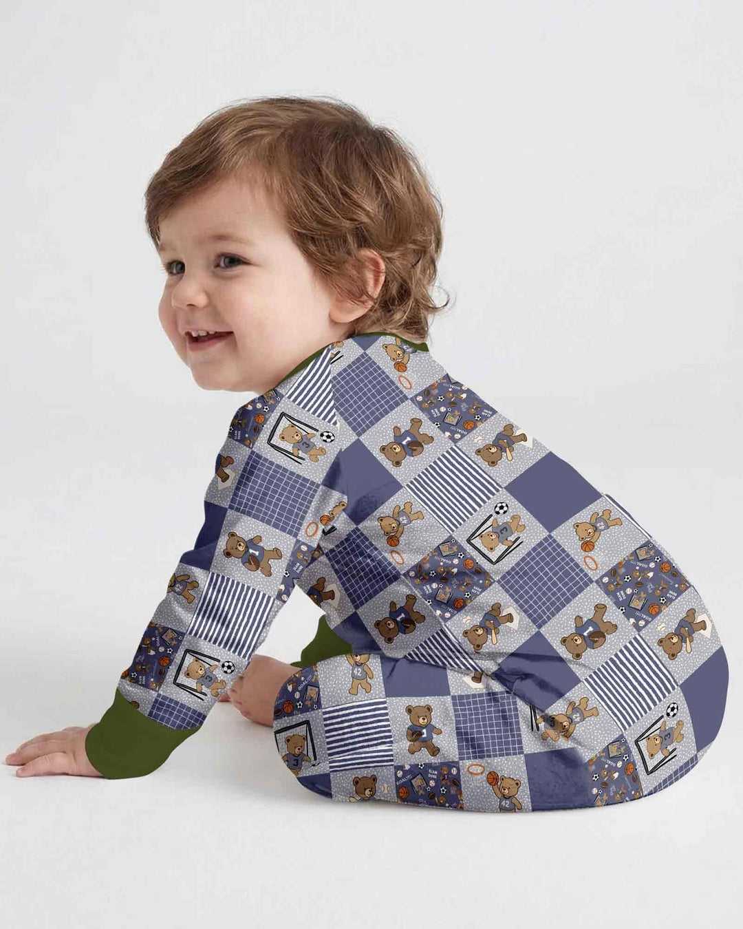 Gerippte Babykleidung mit individuellem Foto - Weich &amp; Skizzenhaft