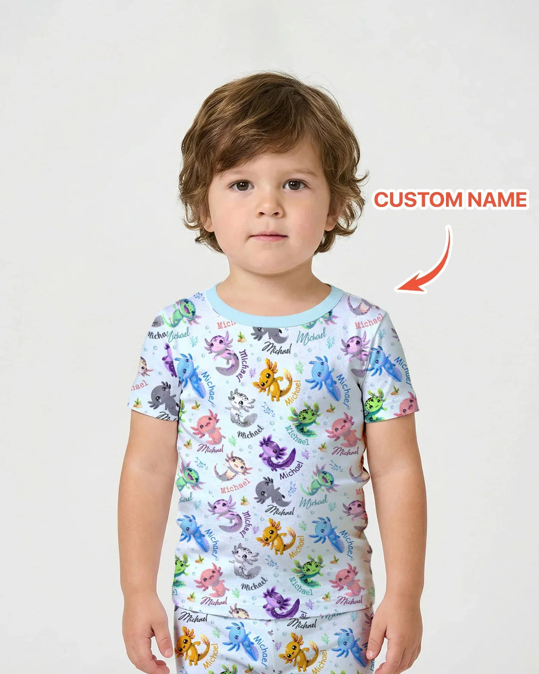 Zweiteiliges, kurzärmliges Pyjama-Set mit Marienkäfern