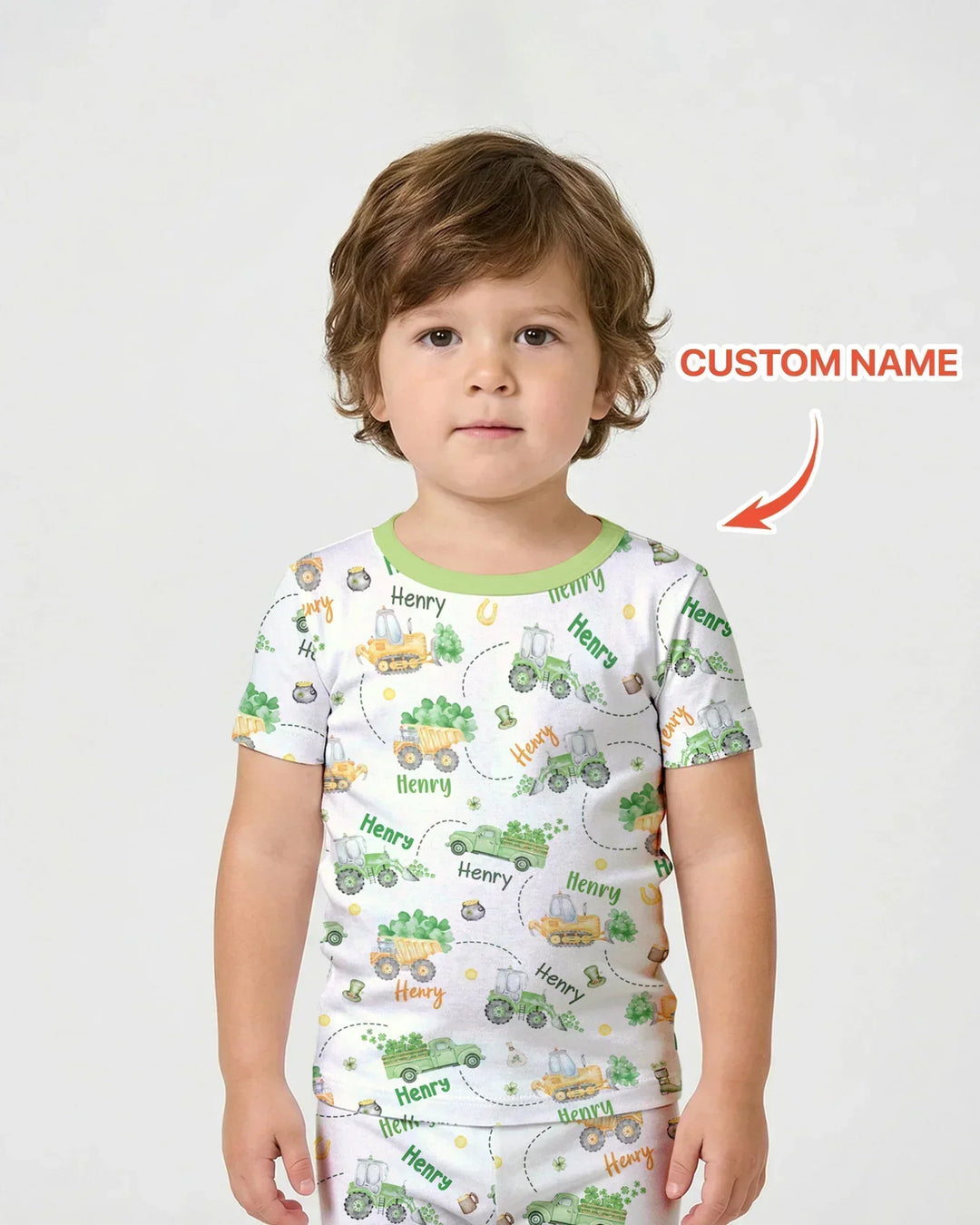 Zweiteiliges Pyjama-Set mit kurzen Ärmeln und Shorts im Sommer-Design