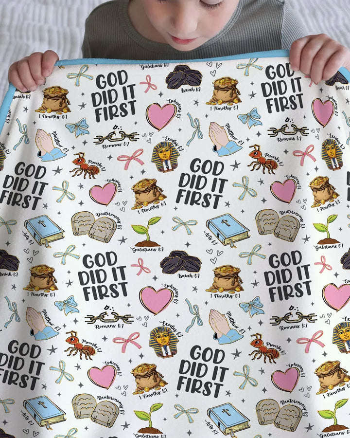 God Did It First Bamboo Blanket