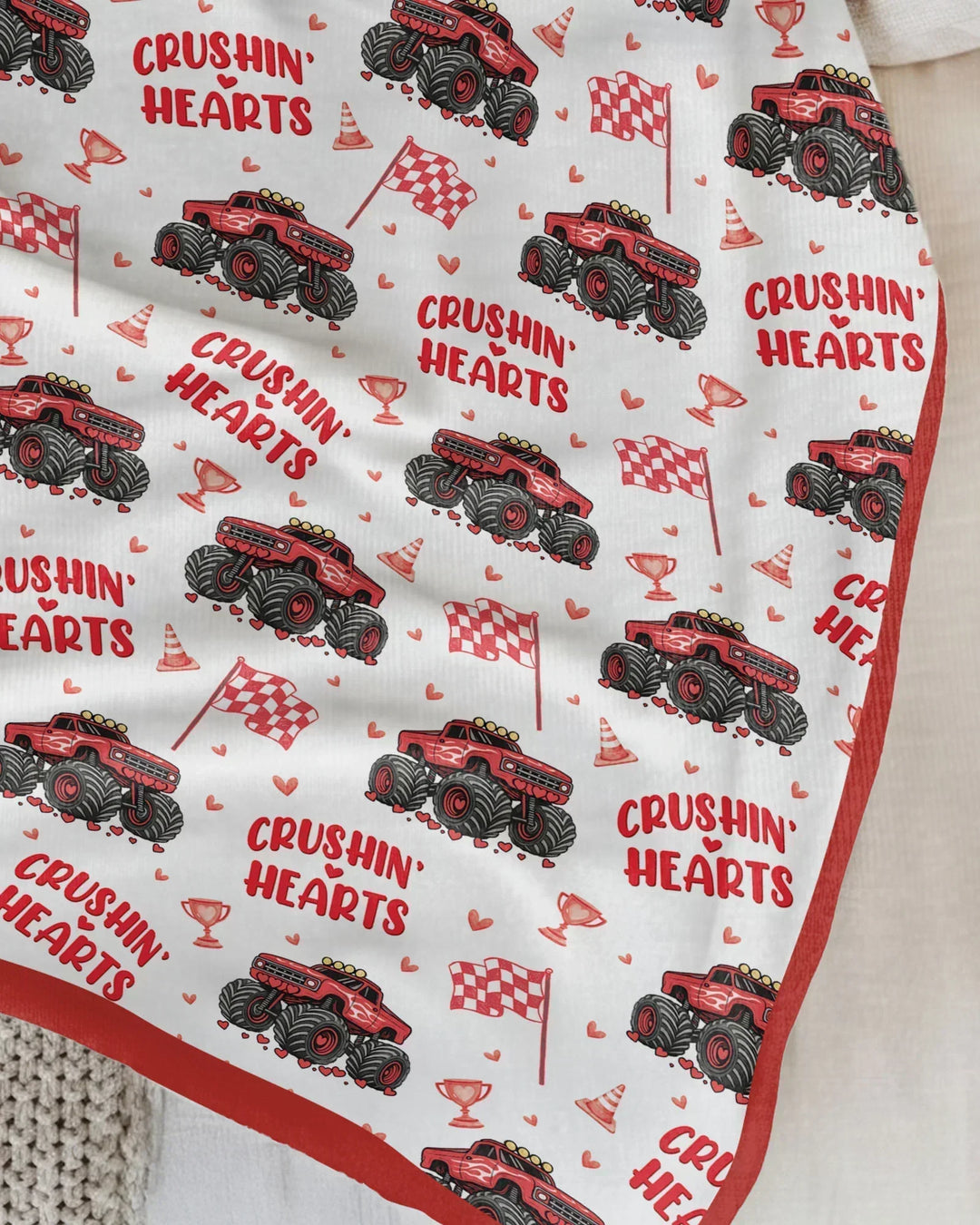Crushin Hearts Bamboo Blanket