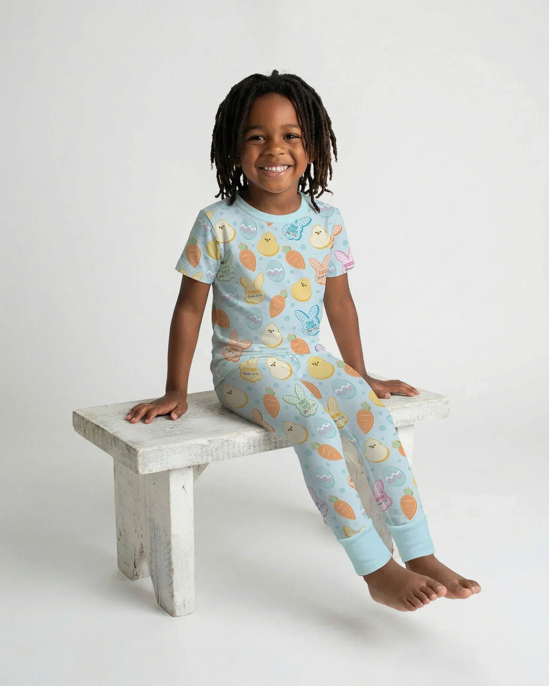 Zweiteiliges, kurzärmliges Pyjama-Set mit Marienkäfern