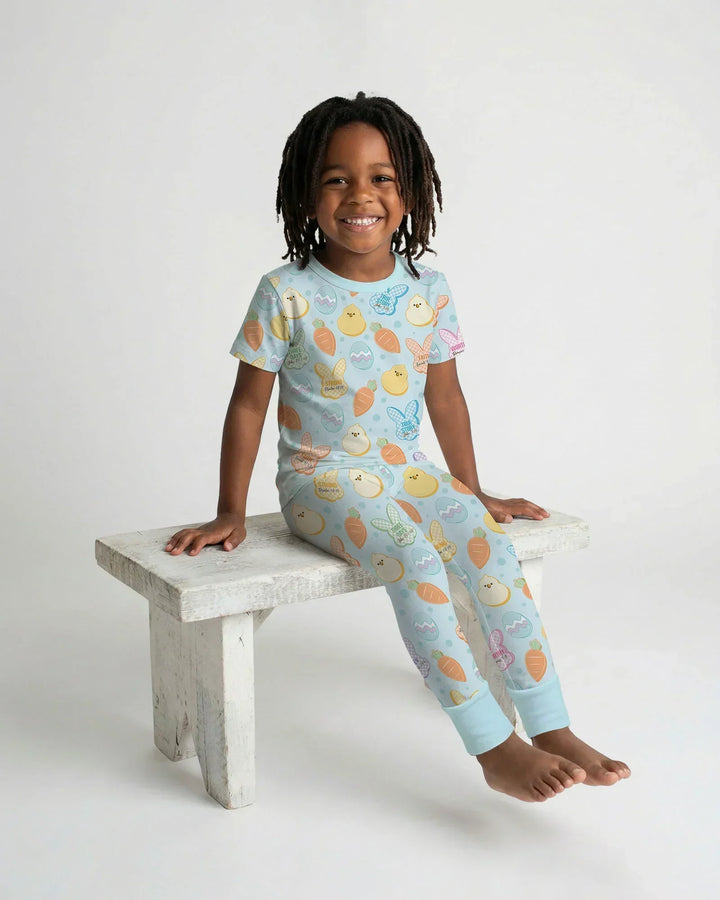 Zweiteiliges, kurzärmliges Pyjama-Set mit Marienkäfern