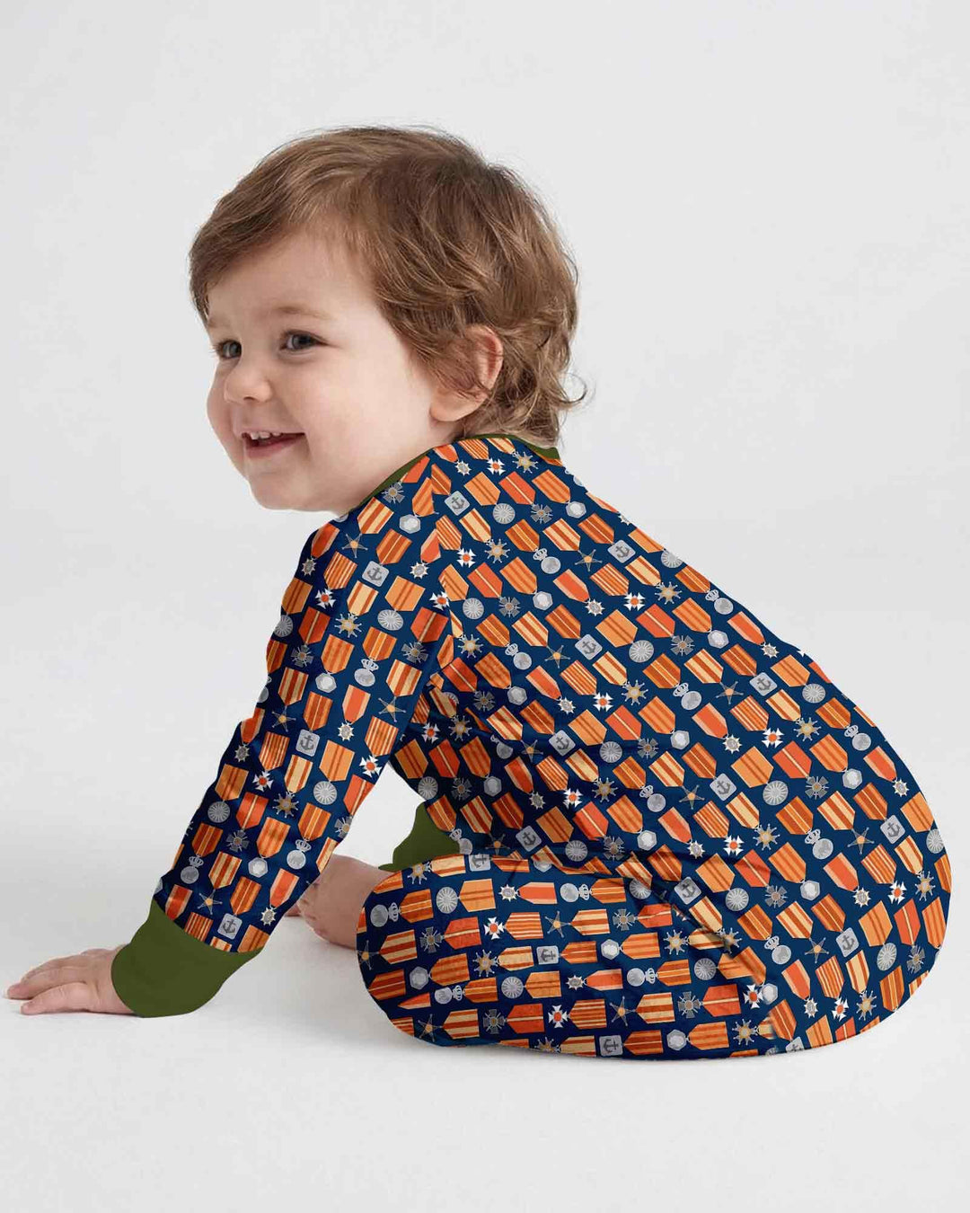 Gerippte Babykleidung mit individuellem Foto - Weich &amp; Skizzenhaft