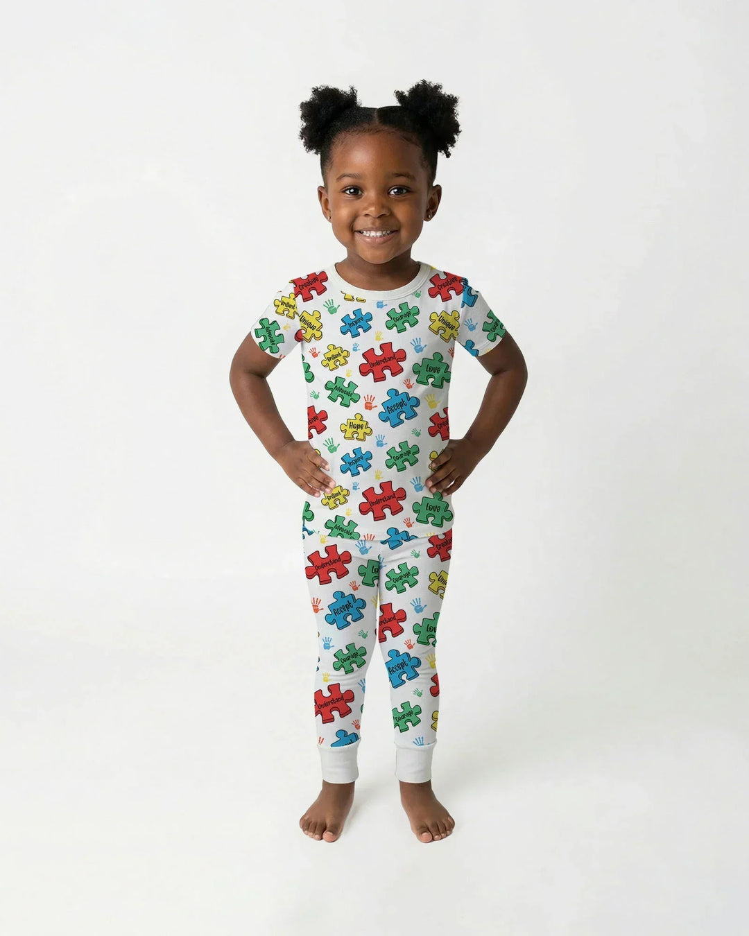 Zweiteiliges, kurzärmliges Pyjama-Set mit Marienkäfern