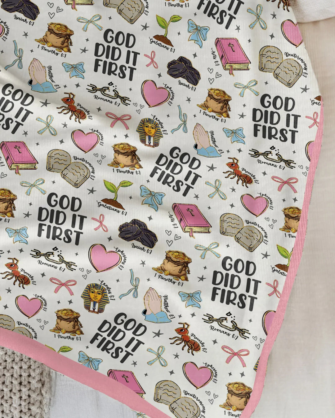 God Did It First Bamboo Blanket