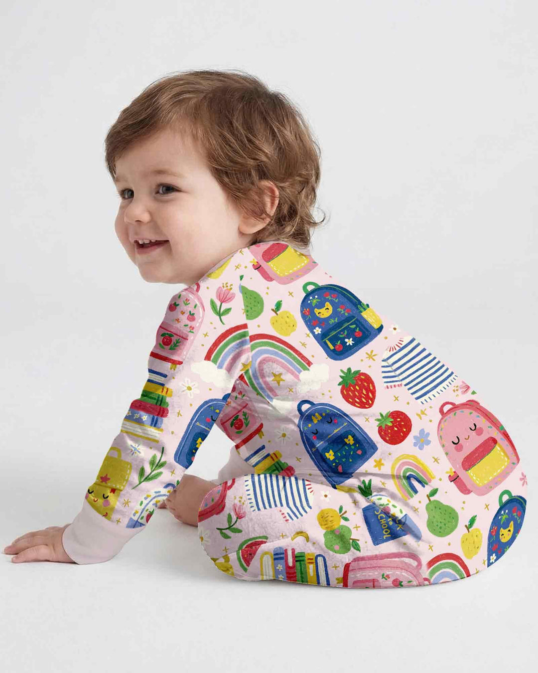 Gerippte Babykleidung mit individuellem Foto - Weich &amp; Skizzenhaft