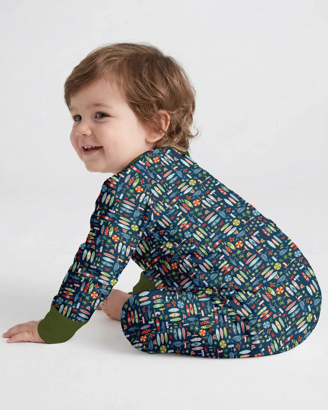 Gerippte Babykleidung mit individuellem Foto - Weich &amp; Skizzenhaft