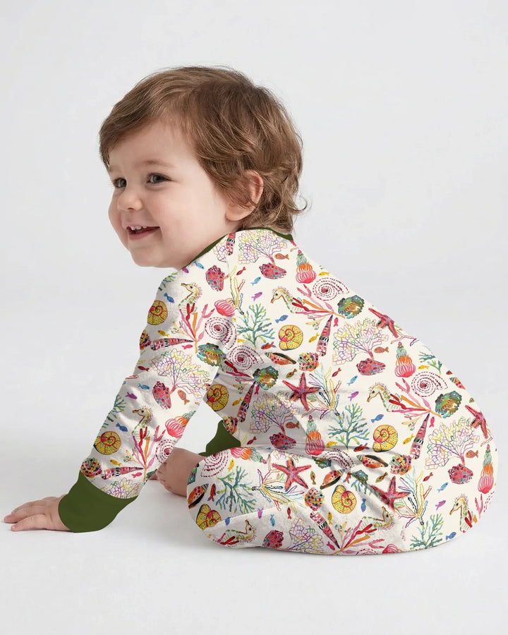 Gerippte Babykleidung mit individuellem Foto - Weich &amp; Skizzenhaft