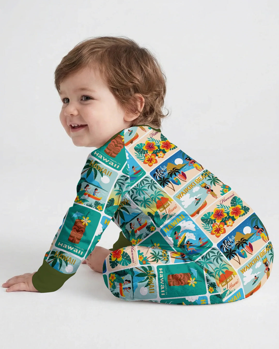 Gerippte Babykleidung mit individuellem Foto - Weich &amp; Skizzenhaft