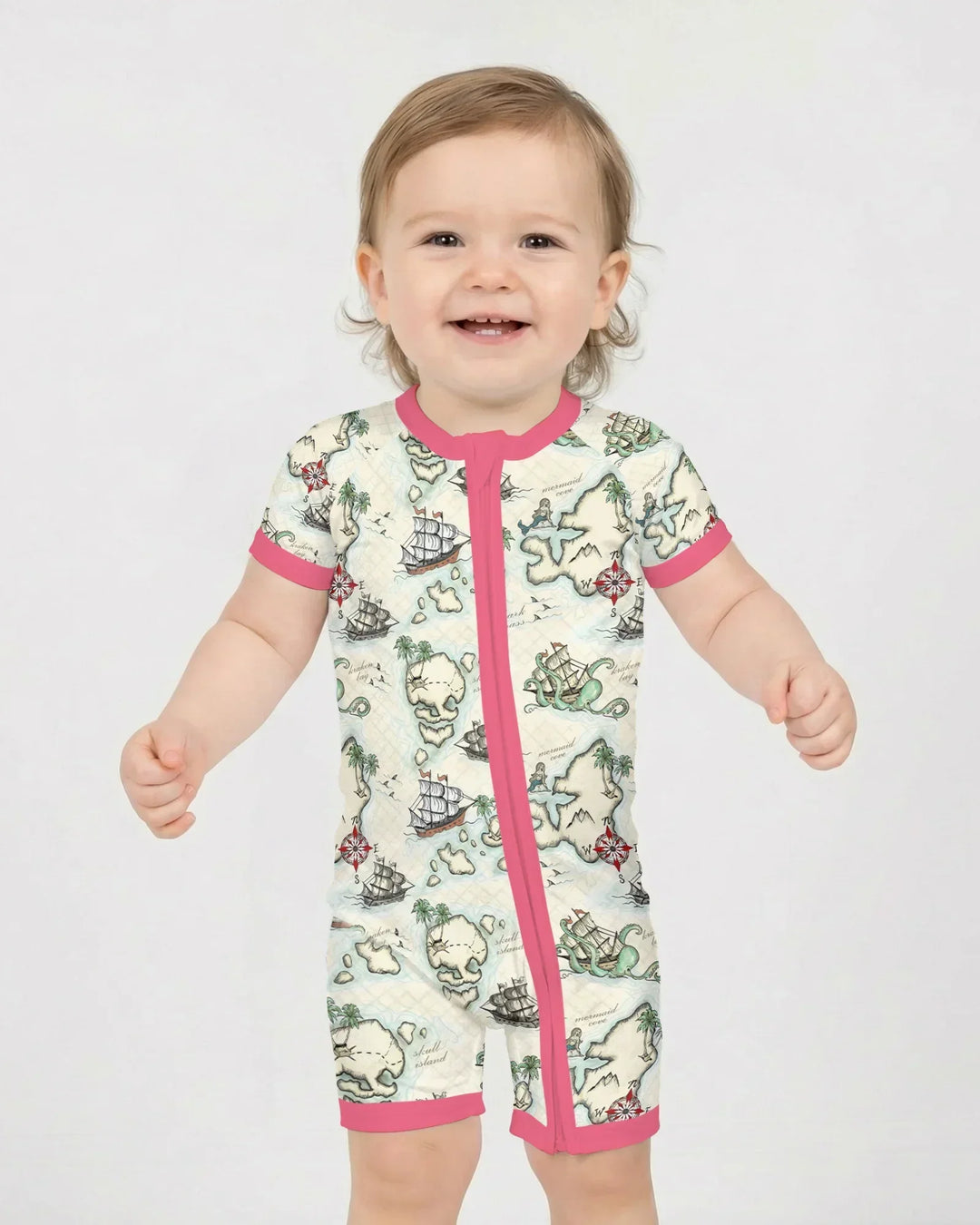 Pirate Treasure Map Quest Bamboo Shorty Zippy