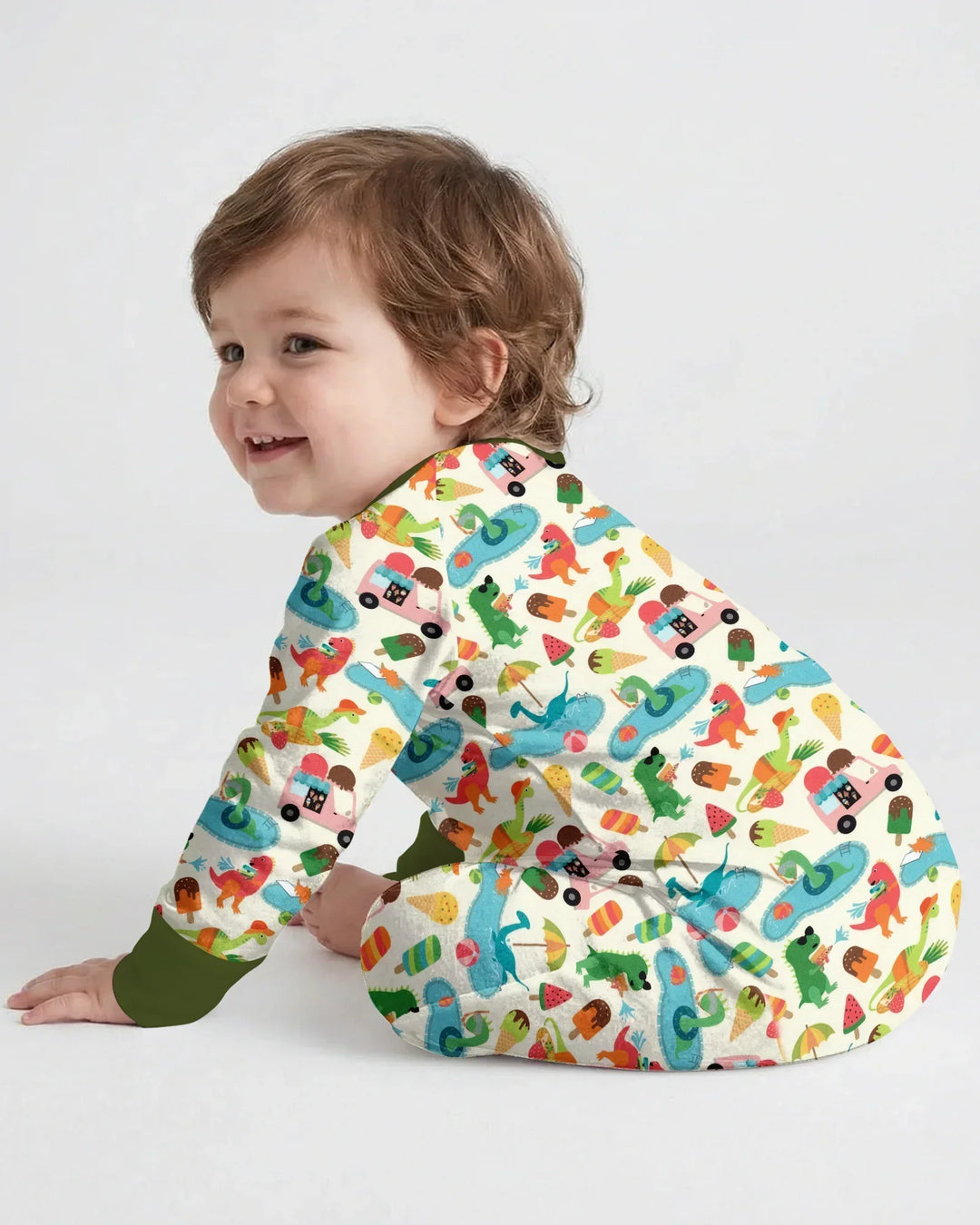 Dino Summer Splash Bamboo Convertible Zippy